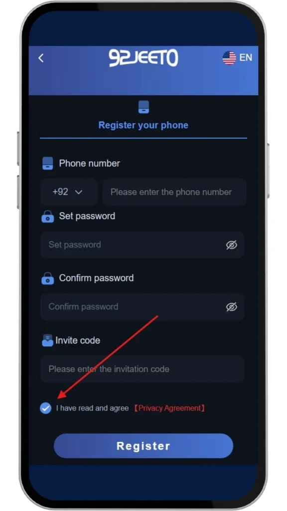 read and accept agreement
